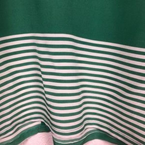 Joie Green Tank Dress Trudy Mini Stripe Silk - Picture 5 of 6